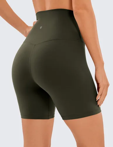 Miniatura 14 de CRZ YOGA Butterluxe Super High Waist Biker Shorts 6"- Yoga Workout Womens Buttery Soft Over Belly