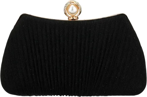 Bolso de mano para mujer bolsa de noche brillante con asa superior bolso cruzado tejido bolsa de hombro para boda fiesta de graduación