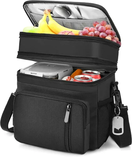 Miniatura 22 de Lonchera y bolsa de almuerzo para mujeres y hombres, lonchera grande aislada para adultos, a prueba de fugas, bolsa enfriadora para el trabajo