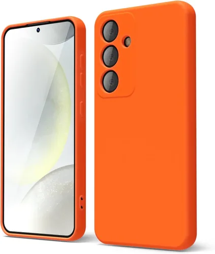 Miniatura 51 de oakxco Funda para teléfono Samsung Galaxy S21 Ultra con agarre de silicona líquida, bonita funda delgada y delgada de goma suave de TPU lisa