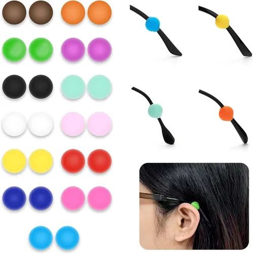 Miniatura 8 de SooGree Agarre de silicona para gafas, retenedor de manga con punta de patilla, retenedores antideslizantes para gafas para niños y adultos