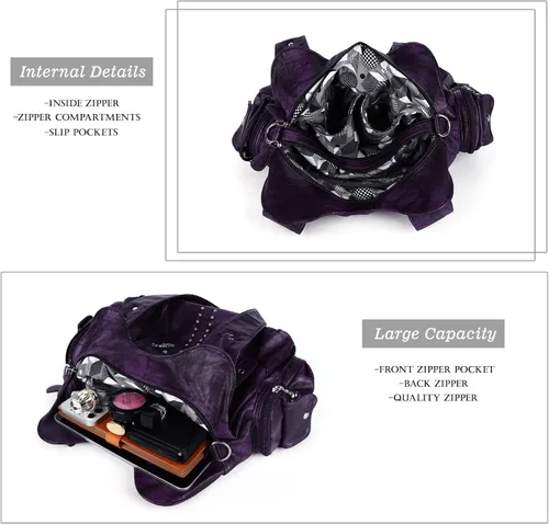 Miniatura 5 de Angel Kiss Bolsos de mano para mujer, de piel sintética suave, bolsas de hobo grandes para damas, asa superior, bolso de hombro, bolso con asa