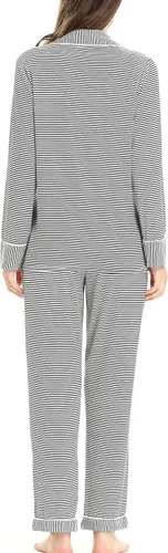 Miniatura 4 de Pijama suave de manga larga para mujer con botones, tallas XS-XXL