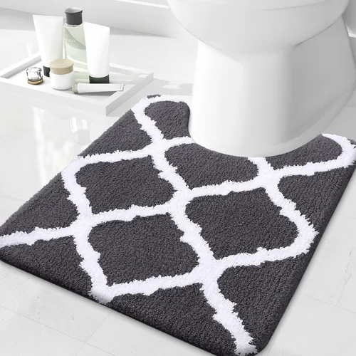 Miniatura 52 de OLANLY Alfombras de baño de 24 x 16 pulgadas, microfibra suave y absorbente, antideslizante y peluda, lavable a máquina, tapetes para el suelo