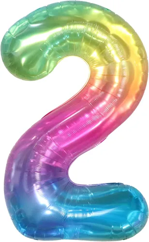 Miniatura 138 de KatchOn, Globo grande azul número 2 de 40 pulgadas Decoraciones de cumpleaños de Baby Shark para niño de 2 años Globo azul número 2 Globo