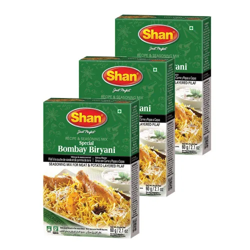 Miniatura 15 de Shan Korma Recipe and Seasoning Mix 1.76 oz (50g) - Spice Powder for Traditional Meat in Yogurt Sauce - Suitable for Vegetarians - Airtight Bag in a