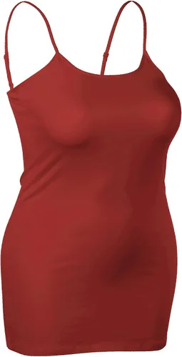 Miniatura 76 de Emmalise Camisola larga casual básica para mujer, con tirantes ajustables, top en capas