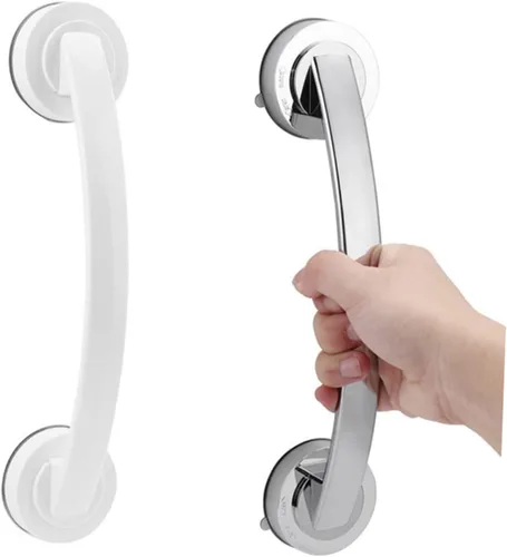 Miniatura 6 de jojofuny Barra de seguridad montada en la pared para adultos mayores reposabrazos fuerte para baño, ducha e inodoro diseño para áreas húmedas