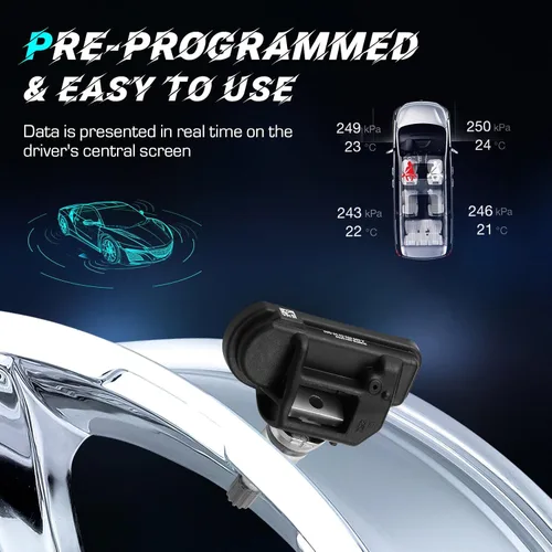 Miniatura 5 de Youxmoto Sensor TPMS de presión de neumáticos apto para Mercedes Benz B250 C230 C250 C250 C280 C300 C350 C63 AMG CL550 CL600 CL63 AMG CL65 AMG