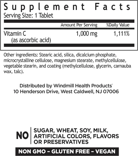 Miniatura 2 de Windmill Vitamina C-1000 Tabletas de Liberación Sostenida 100 Tabletas