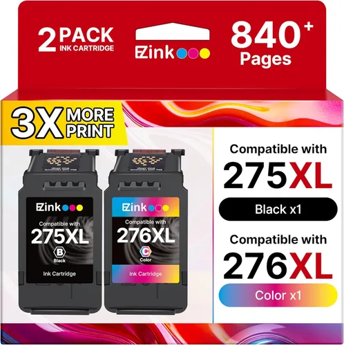 PG-275XL/CL-276XL Cartucho de tinta de repuesto para Canon 275 y 276 Cartuchos de tinta para Canon Ink 275 276 para impresoras Canon PIXMA TS3520