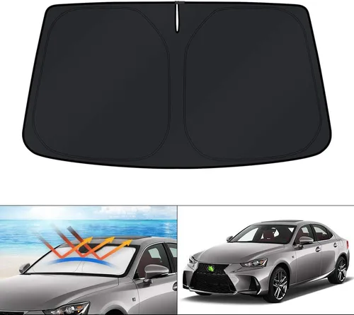 Miniatura 196 de KUST - Parasol plegable para parabrisas para Ford Ranger, accesorios 2019-2025 2026, parasol personalizado para ventana, protector solar plegable