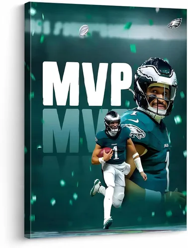 Miniatura 8 de B.B.F MAKE 2025 Arte de Pared en Lienzo Super Bowl Águilas Campeones Póster Impreso Philadelphia Hurts Pintura en Lienzo Decoración de Pared Imagen