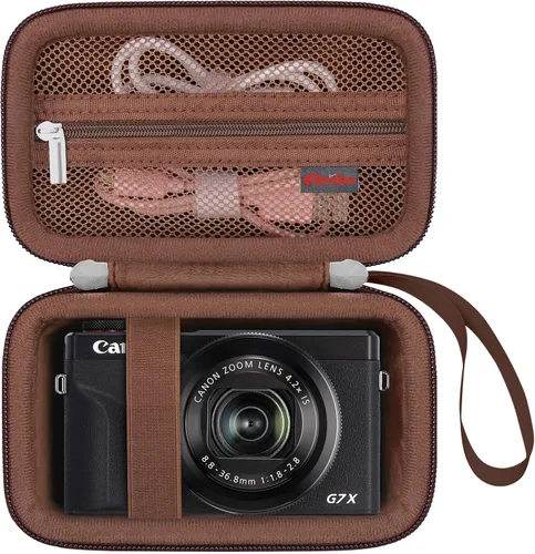 Miniatura 14 de Elonbo Funda para cámara digital Canon PowerShot G7 X Mark III/G7 X Mark II/Canon Powershot SX740 HS/ SX730 HS/ SX720 HS - Funda de transporte