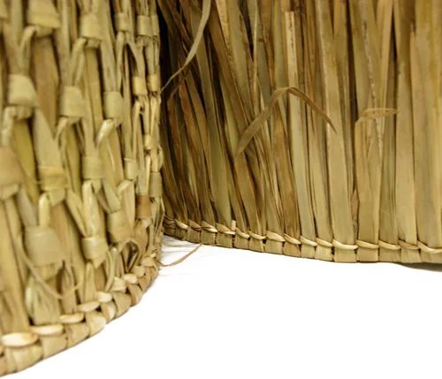 Miniatura 3 de FOREVER BAMBOO Camino de techo de paja mexicana, rollo de hierba ciega de pato, cabaña Tiki Hut Thatch Duck Barco, persianas de paja palapa