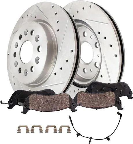 Miniatura 13 de Detroit Axle - Kit de freno trasero para Toyota Camry 2012-2017, Avalon Lexus ES300h ES350 2013-2018, repuesto de pastillas de freno de cerámica
