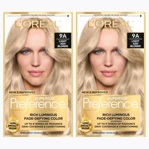 Miniatura 55 de L'Oreal Paris Superior Preference - Tinte permanente luminoso que desafía la decoloración, tinte para el cabello hasta 9 semanas de resplandor, 5C