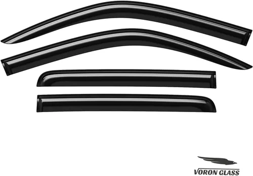 Miniatura 9 de Voron Glass Protectores de lluvia extra duraderos con cinta adhesiva para Nissan Frontier 2022-2026 Crew Cab, deflectores de ventana, viseras