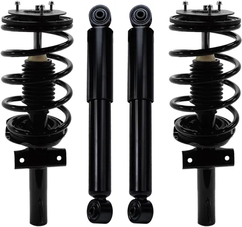 Miniatura 40 de Detroit Axle - Puntales y Amortiguadores para Chevy Traverse Buick Enclave GMC Acadia Saturn Outlook 2007-2012, 2 puntales delanteros con resorte