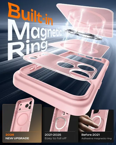 Miniatura 239 de TOCOL Funda para iPhone 11, compatible con Magsafe, protección completa de cámara, imanes integrados, protección contra caídas, funda translúcida