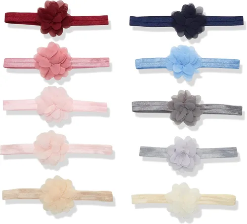 Miniatura 24 de Hudson Baby - Diademas de algodón y sintéticas, talla 0-24 meses Floral azul