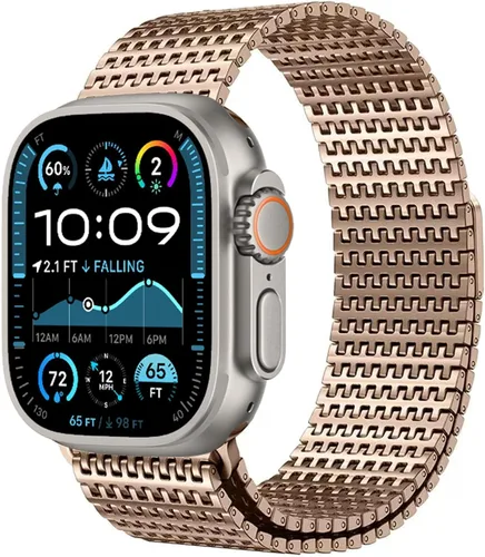 Miniatura 13 de WINGLE Correa de malla magnética para Apple Watch Band Ultra 3/2/1 de 1.929 in, 1.811 in, 1.772 in, 1.732 in, 1.654 in, 1.575 in, 1.614 in, 1.496
