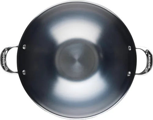 Miniatura 11 de Anolon Everlast N2 - Sartén wok/para saltear de acero al carbono, compatible con todos los tipos de cocina, utensilios de metal seguros, 14 pulgadas