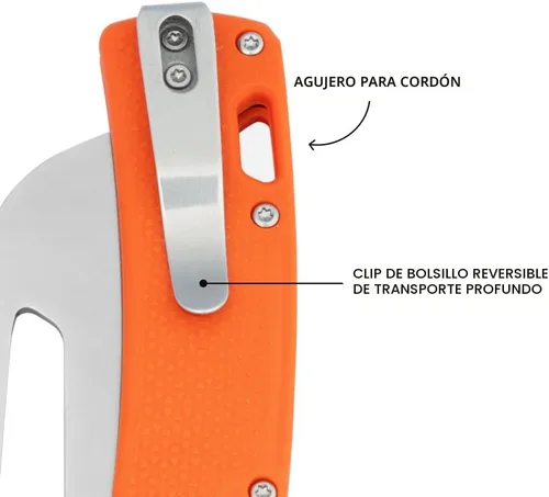 Miniatura 4 de KLEIN TOOLS Electrician's Pocket Knife, EDC Folding Knife with Stainless Steel Blade For Cable And Line Work, Deep-carry Pocket Clip and Lanyard Hole