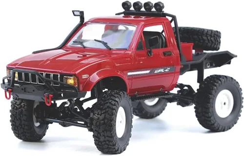 Camión RC Crawler Offroad RC WPL C14 RC Rock Crawler 4x4 1/16 Escala 1/16 Camiones de control remoto, 2.4G Semi Camiones Todo Terreno RTR Hobby RC