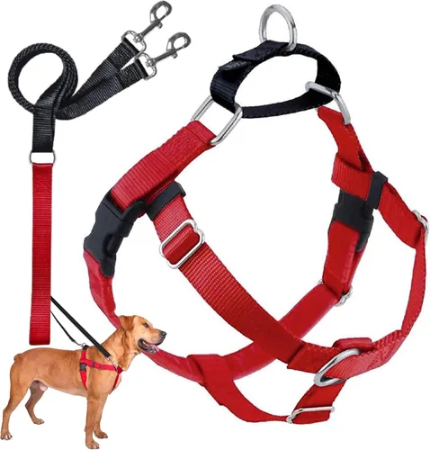 Miniatura 31 de 2 Hounds Design - Arnés para perro (libertad sin tirar), control ajustable, suave y cómodo para pasear perros fácilmente, para perros pequeños, Azul