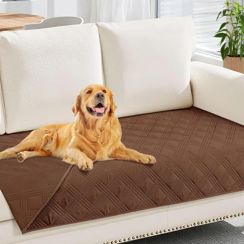 Miniatura 174 de hyha Manta impermeable para perros, manta reversible para cama de mascotas, funda suave para sofá/sillón lavable para perros, fundas impermeables
