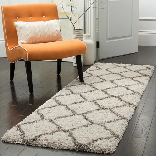 Miniatura 66 de SAFAVIEH Hudson Shag Collection - Alfombra extragrande de 11 x 15 pies, diseño de enrejado, no desprende pelusa y de fácil cuidado, 2 pulgadas