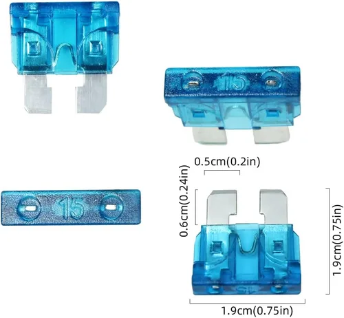 Miniatura 3 de ATC/ATO 15A 12V Adaptador de grifo de fusible ATO ATC Blade Fuse Holder 6 Pack