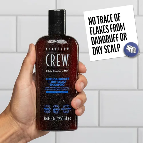 Miniatura 4 de American Crew Champú anticaspa + cuero cabelludo seco para hombres, regalo de cuidado del cabello para él, aroma a menta cítrica, 8.4 onzas líquidas