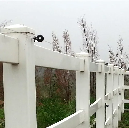 Miniatura 4 de SagaSave Aislador autorroscante eléctrico de cercado eléctrico para postes de madera, aisladores de valla eléctrica, aisladores de cercas