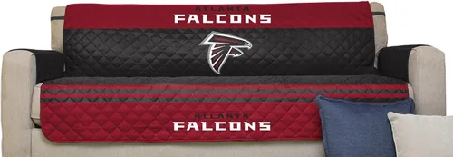 Pegasus Sports NFL NFL - Protector reversible para sofá de la NFL, con correas elásticas, 75 x 110 pulgadas
