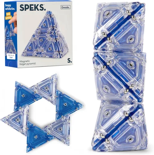 Speks Geode - Juguete magnético para ansiedad | Juguete sensorial de escritorio para adultos y adolescentes a partir de 14 años | Regalo para Cobalto