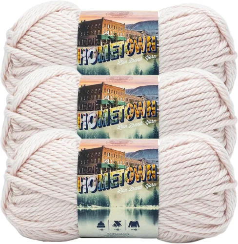 Miniatura 60 de Lion Brand Yarn Hometown - Ovillo de lana súper voluminoso para tejer, ganchillo y manualidades, 1 unidad, Phoenix Azalea