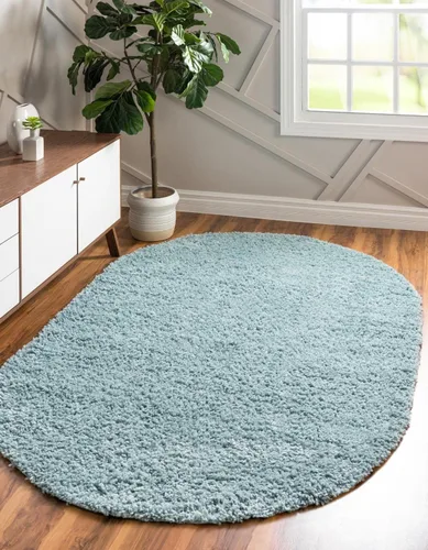 Miniatura 105 de Unique Loom Davos Shag Collection - Alfombra de área, color liso (4 pies 1 pulgada x 6 pies 1 pulgada, rectangular, color pimienta)
