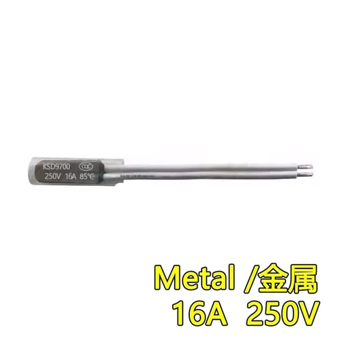 Miniatura 2 de KSD9700 Temperature Control Switch 5 10 16A 250V 40-155 Degrees Celsius Normally Closed/Normal Open Thermostat Thermal Protection Fuse(Metal