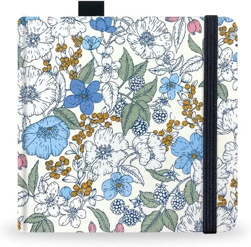 Miniatura 16 de Cuaderno de bocetos de acuarela, cuaderno de 5x5 pulgadas con cubierta de tela cuadrada portátil, 20 hojas de papel de dibujo texturizado