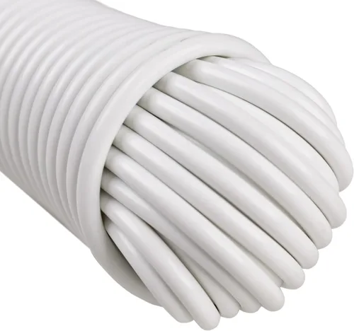 West Coast Paracord 's Tendedero recubierto de plástico - Núcleo de fibra sintética - Cuerda de secadora de línea de lavandería multiusos - Fuerte y