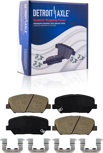 Miniatura 34 de Detroit Axle - Kit de freno delantero para Honda Element 2002-2004 CR-V 2003-2011 Pinza de freno de disco lateral del pasajero con soporte Pastillas