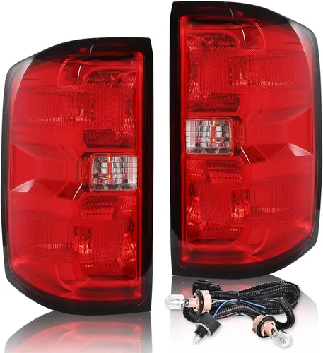 Miniatura 19 de PIT66 Luces traseras compatibles con Chevy Silverado 1500 2500 3500 2003 2004 2005 2006, conjunto de lámpara de luz trasera LED izquierda y derecha