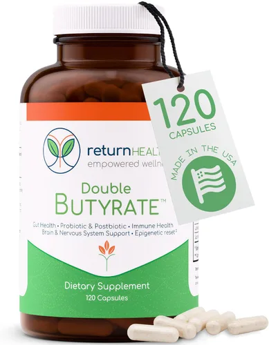 Suplemento de doble butirato para la salud intestinal | Suplementos digestivos probióticos y posbióticos para apoyo intestinal | Mejora la función
