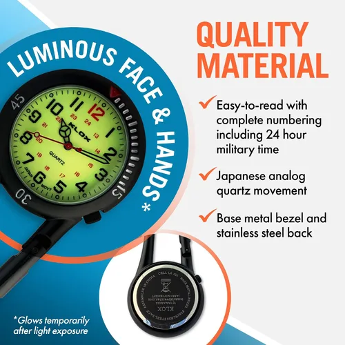 Miniatura 3 de Reloj unisex con correa que brilla en la oscuridad