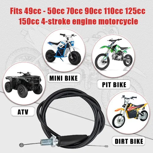 Miniatura 3 de Cable del acelerador de 46 pulgadas para Honda CRF50 XR50 Z50 Z50R XR70 CRF70 XR80 CRF80 XR100 CRF100 50cc 70cc 90cc 110cc 125cc 140cc motor de 4