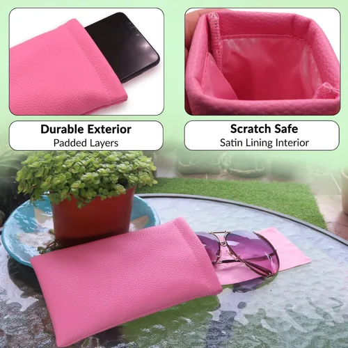 Miniatura 3 de Funda suave para gafas de sol Soporte grande para gafas - Bolsa para gafas con tapa apretable Bolsa para gafas ligera capas adicionales