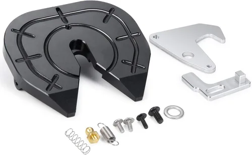 QUE-T Placa de desacoplamiento de cabeza de arrastre de aleación para 1: 14 piezas de actualización de camión tractor Tamiya (estilo B)