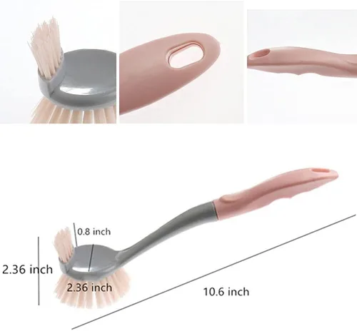 Miniatura 2 de Cepillos para fregar platos, utensilios de cocina y cepillo para verduras con cerdas duraderas, cepillo de platos de 2 caras para fregadero, cocina